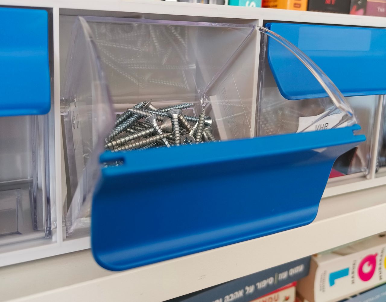 Hardware and bathroom accessories neatly organised