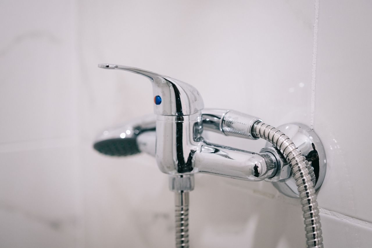 Premium hardware and bathroom accessories arranged on display